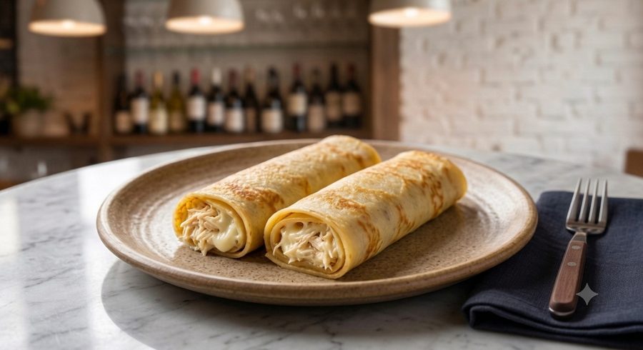 Panqueca de Frango c/ Catupiry (pct c/ 2 uni.) congelado — Diveneto Alimentos