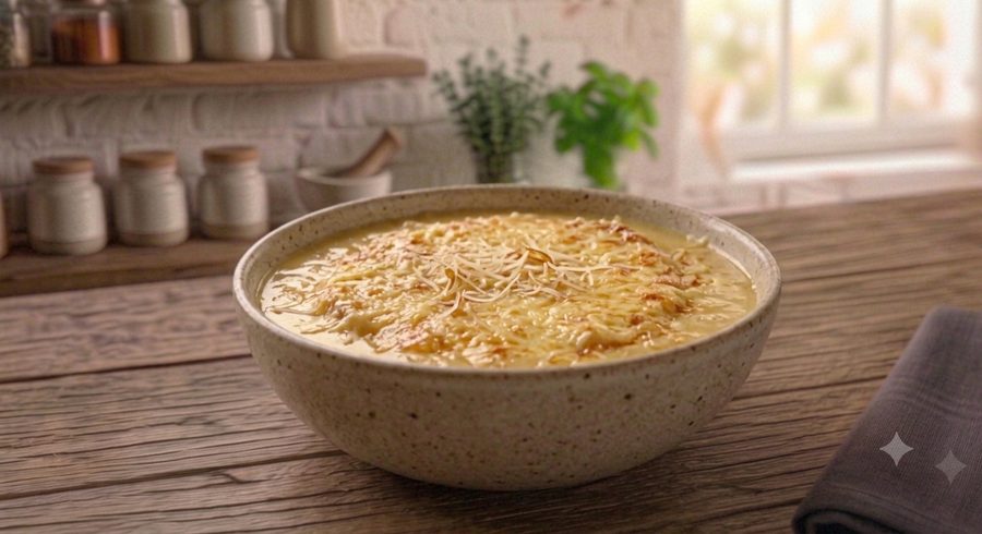Sopa Creme de Cebola com Parmesão congelado — Diveneto Alimentos