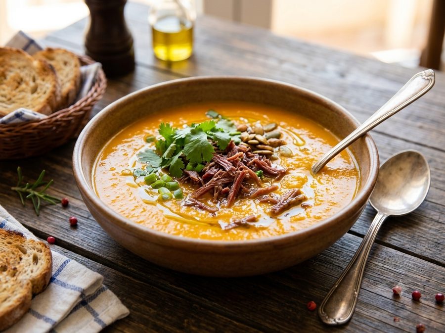 Sopa de Abóbora com Carne Seca congelado — Diveneto Alimentos