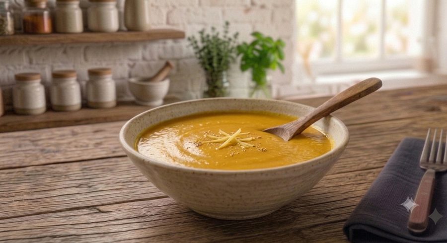 Sopa de Abóbora com Gengibre congelado — Diveneto Alimentos
