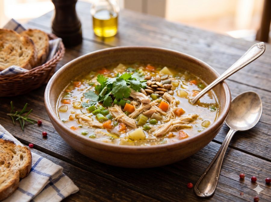 Sopa de Frango com Legumes congelado — Diveneto Alimentos