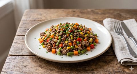 Carne Moída com Legumes congelado — Diveneto Alimentos